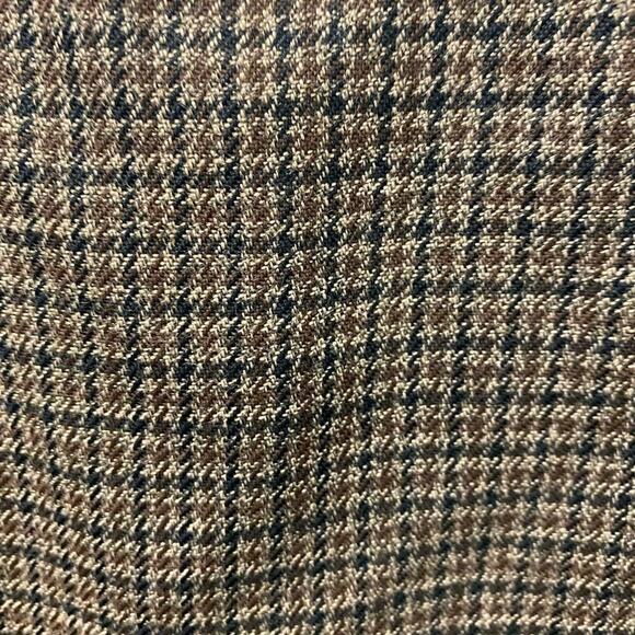 Briggs Of New York Women Size 16 Zip Up Pencil Skirt Brown Houndstooth Plaid NWT - Picture 3 of 4